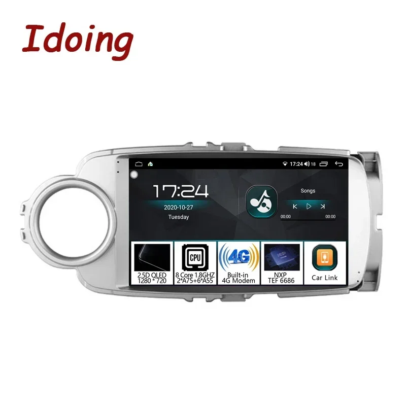 

Idoing9 "автомобильные электронные Android автоматические видеоплееры для Toyota Yaris 2012-2016 интеллектуальная система GPS-навигация головное устройство NO 2din