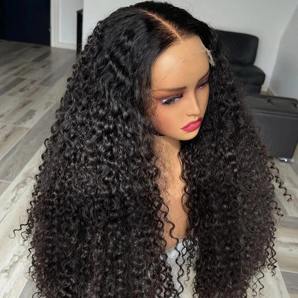 شعر الإنسان 13x4 HD موجة عميقة الدانتيل الباروكات الأمامية 13x4 مجعد المياه السوداء الدانتيل شعر مستعار أمامي 30 40 بوصة غريب البرازيلي