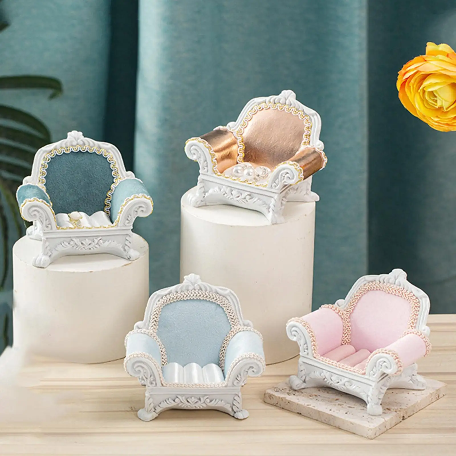 Canapé Miniature pour maison de poupée, Mini boîte à bijoux pour décoration de scène de poupée Ob11, 1/12