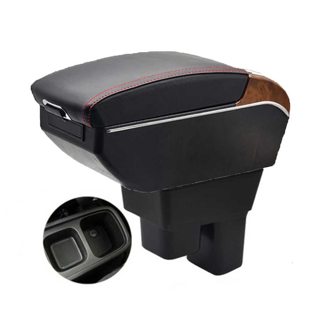 

Для Honda Fit Jazz GE подлокотник, детали для модернизации, центральная консоль, специальное пространство для хранения, подлокотник для автомобиля с USB