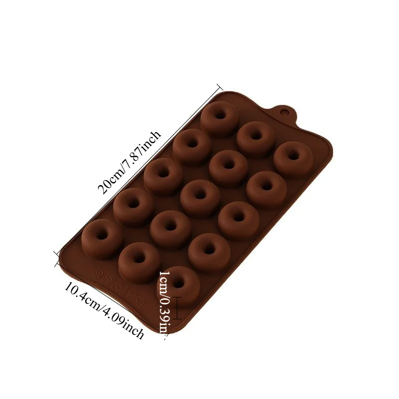 1pc donut silicone cake mold non-stick high temp resistant easy demold for perfect round cakes chocolate baking tool