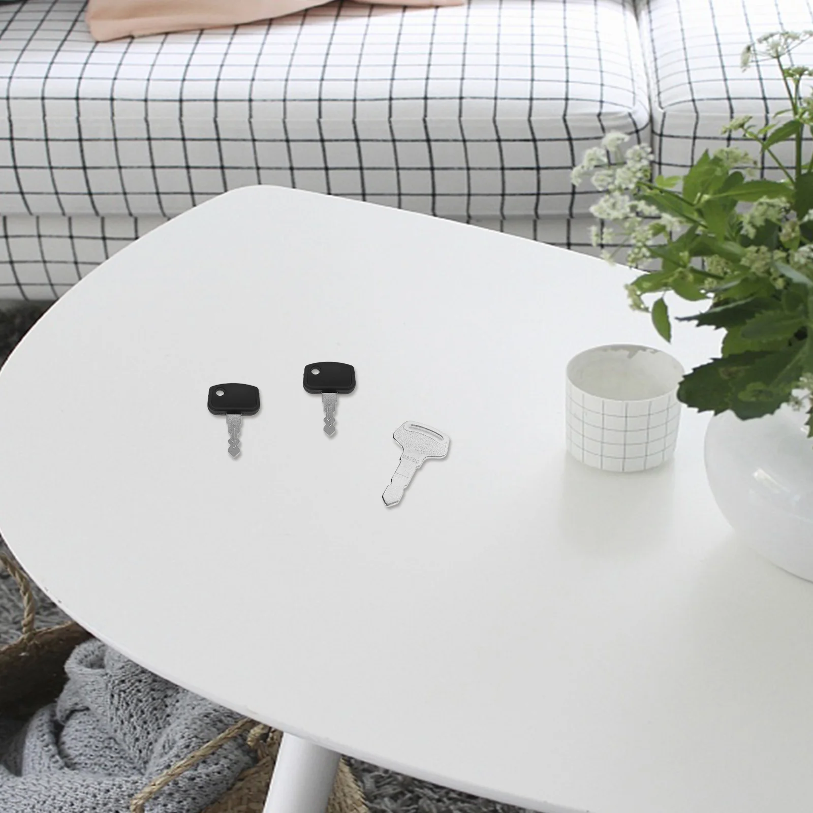 

6Pcs Universal Ignition Key Set for Tractors Forklifts Motorcycles Durable Reliable Replacement for Outdoor Equipment