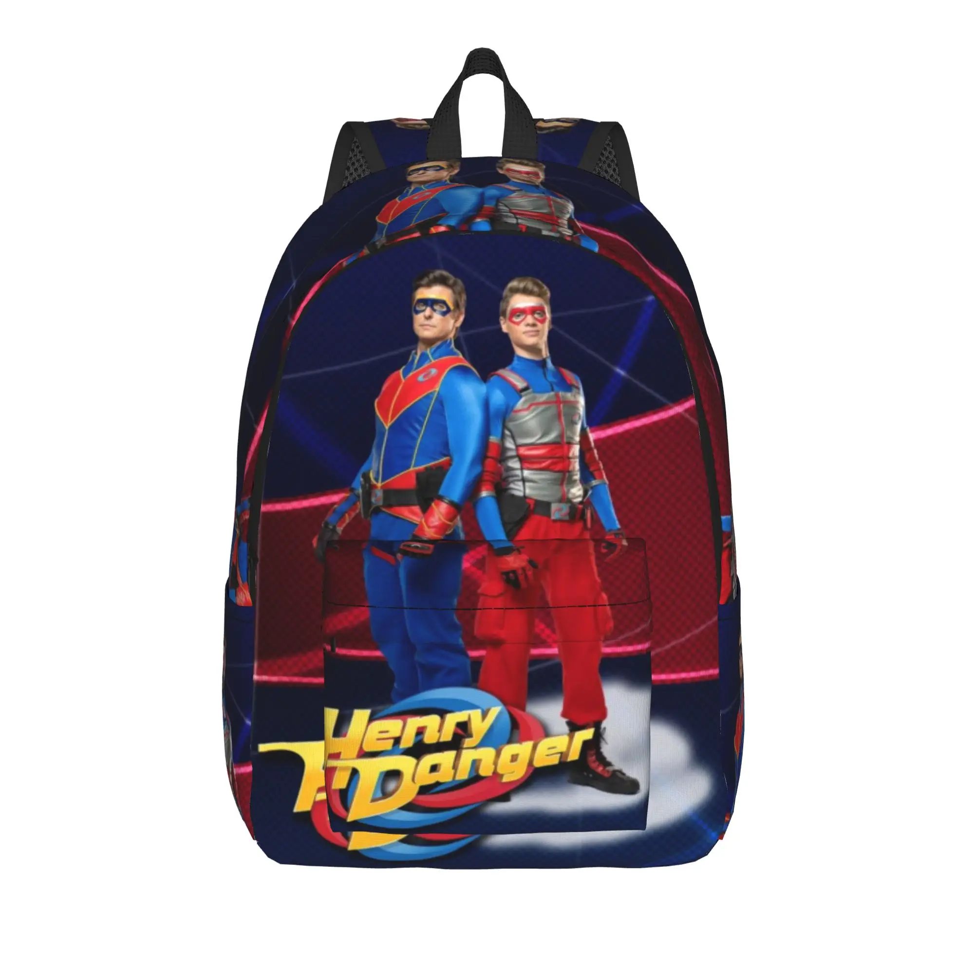 Captain Henry And Kid Danger  Teenage Backpack Sports Student Hiking Travel  Daypack for Men Women Laptop Canvas Bags