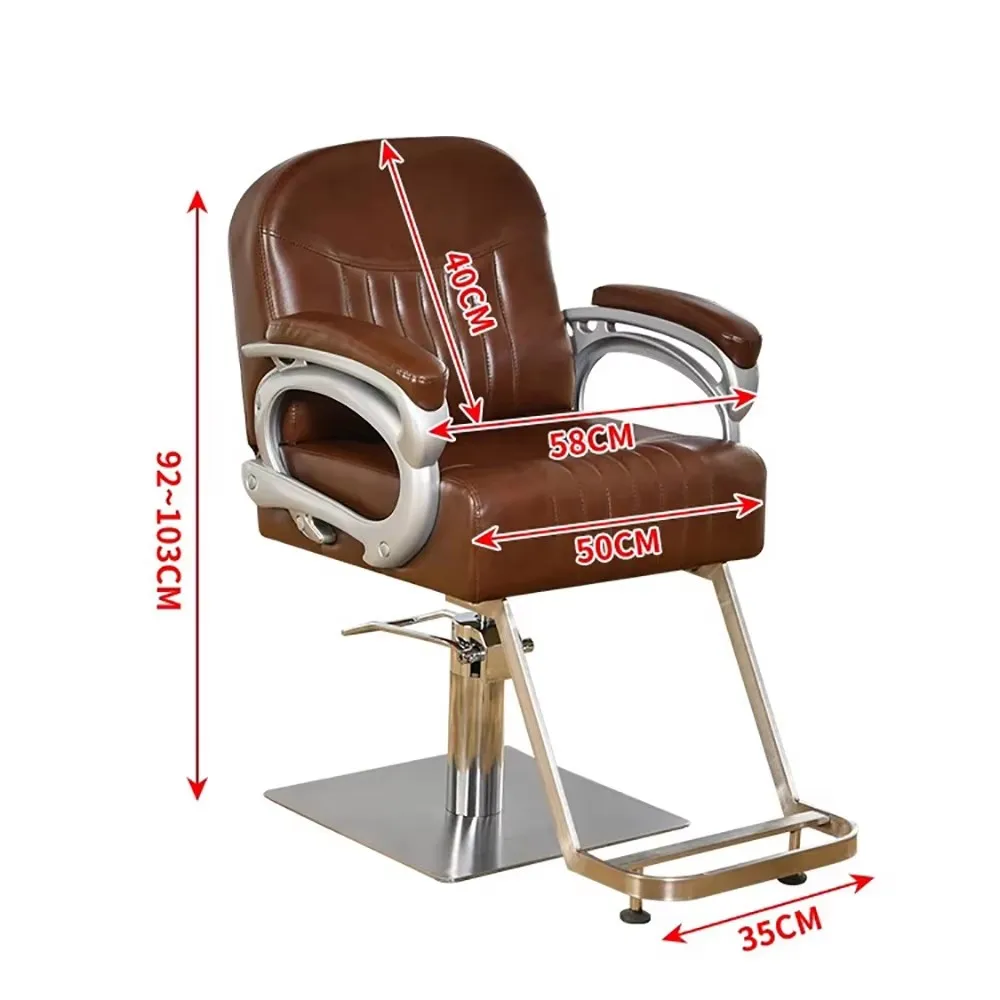 Glamour Luxury Barber Chair Beauty Comfortable Delicacy Exquisite Salon Chair Ergonomic Design Silla Barberiav Salon Furniture