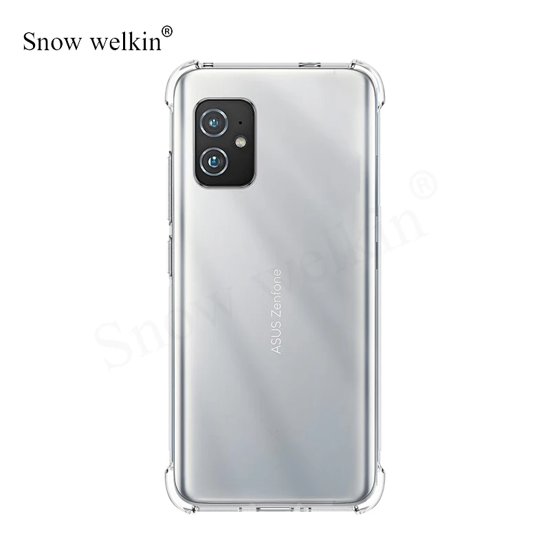 Airbags Buffer Full Protection Case For Asus Zenfone 8 9 Flip 7 Pro ZS590KS ZS670KS Case Clear Soft TPU Shockproof Back Cover