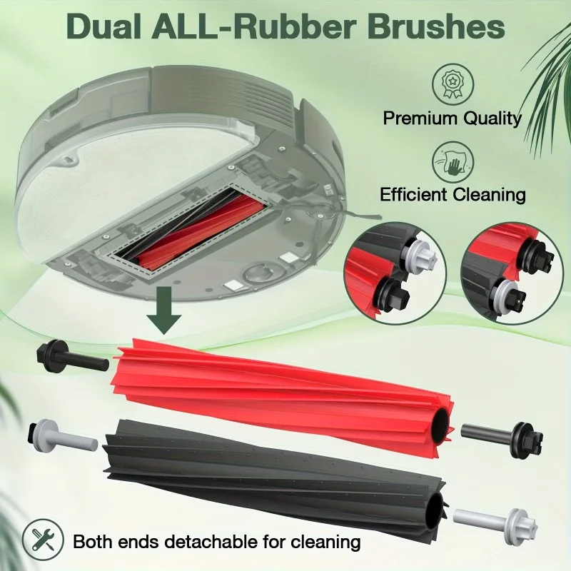 14-Piece Replacement Kit For Roborock Q5 Max+, Q5 DuoRoller+, Q5 Pro+, and Q8 Max+ Robot Vacuums