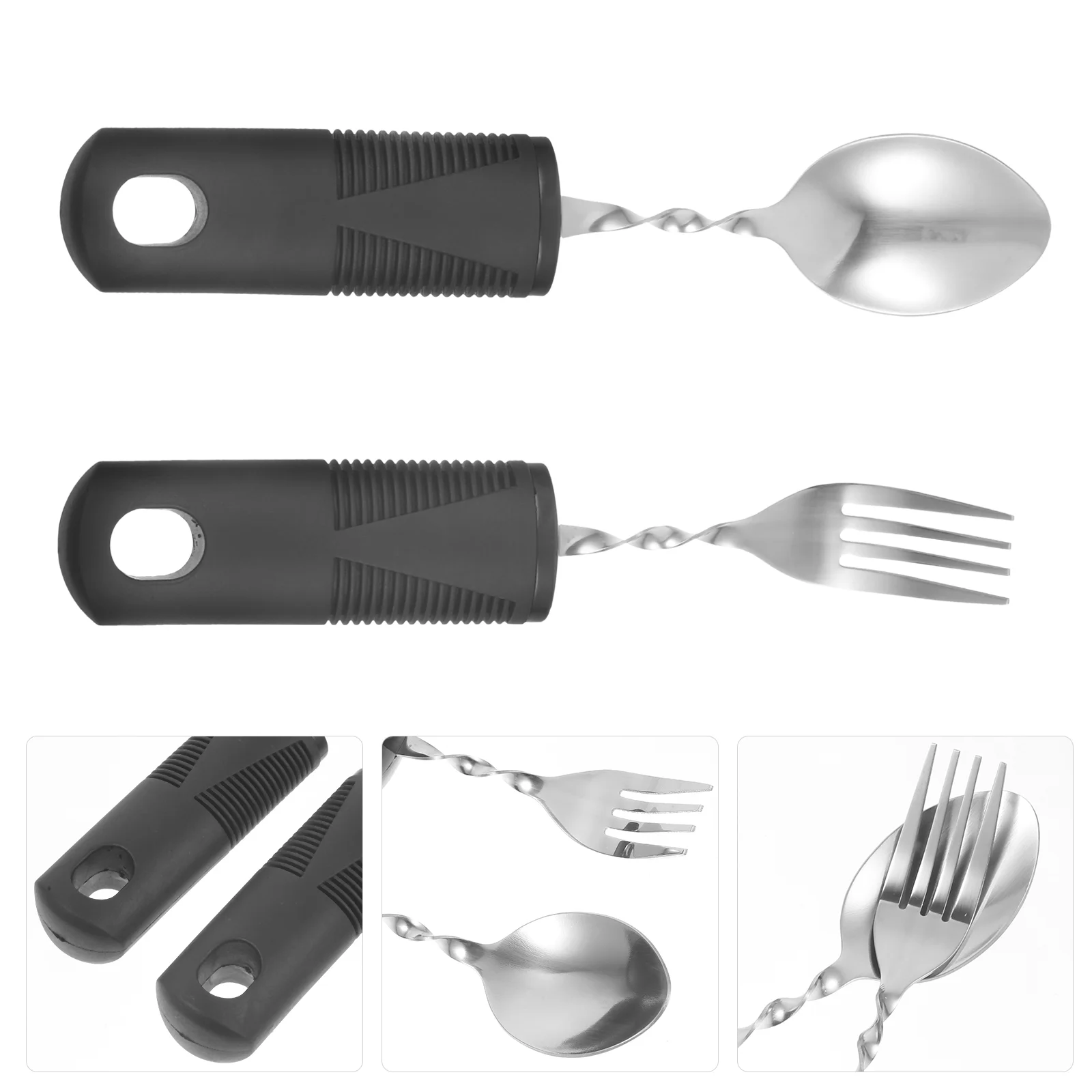 

Bendable Fork and Spoon Kitchen Adaptive Cup Elderly Disabled Cutlery Adults Portable Utensils Outdoor Indoor Appliance