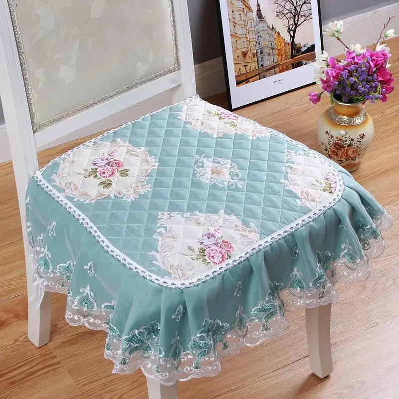 Chinese Style Universal Dining Chair Non-slip Mat Fresh Flower Pattern Thickened Seat Cushion Fashion Home Decoration Stool Pad