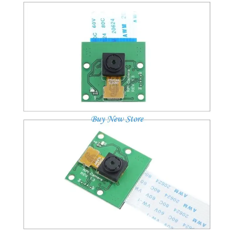 

20CE Camera Video Module 5 Megapixel 1080p Mini Webcam OV5647 with Flexible Ribbon Cable for RPi 2/4/3B+ 2592x1944