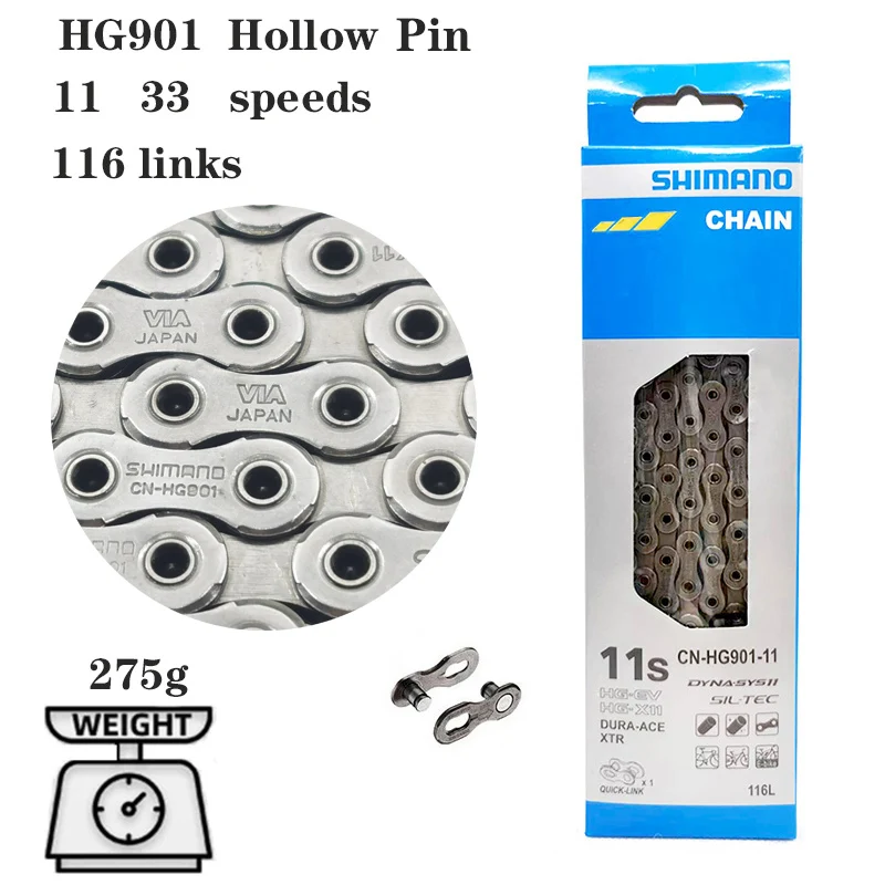 11 33 Speed Bicycle Chain CN HG901  Bike Chain 11V MTB Road Bike Components And Parts 116Links Mtb Accessories