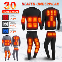 Winter USB Electric Heating Jacket Heated Thermal Underwear Men Women Sports Thermal Heated Underwear Electric Heated Equipmen