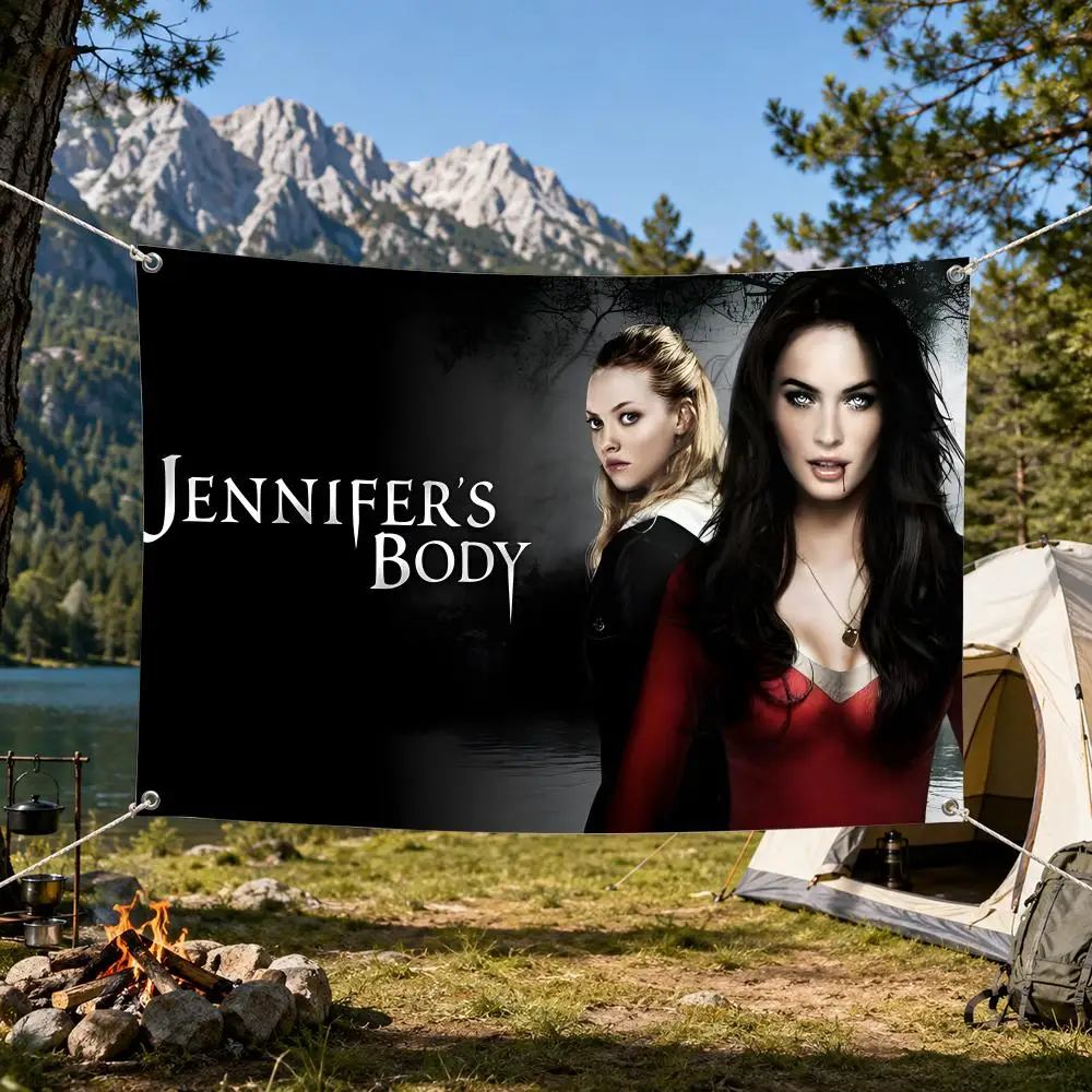 Pop Movie J-Jennifer B-Body Flags Aesthetic Wall Tapestry Printed Wall Hanging Living Room Party Outdoor Decor
