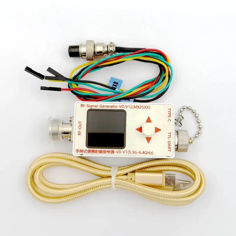 12.5M-6.4GHz RF Signal Source Generator V0-V1 Sweeper with Modulation High Frequency Sine Output