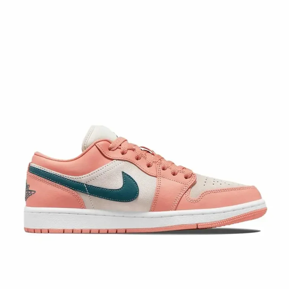 Nike Air Jordan 1 Low Men's and Women's Fashion Flesh Pink Girls Youth Hundred low-top basketball shoes