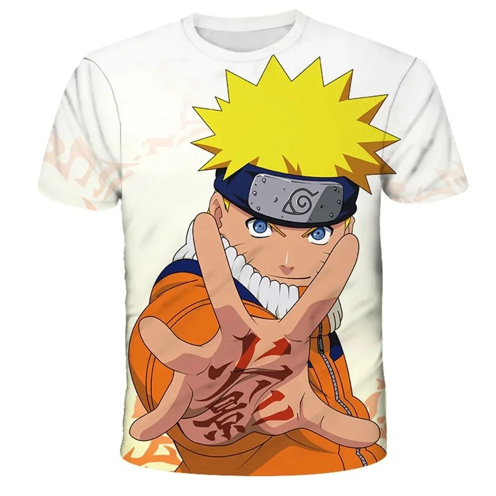 

2026 Japanese Anime Naruto 3D Printed Jersey, Quick-drying Training Jersey, Men's Short-sleeved Top, New Hot-selling Item