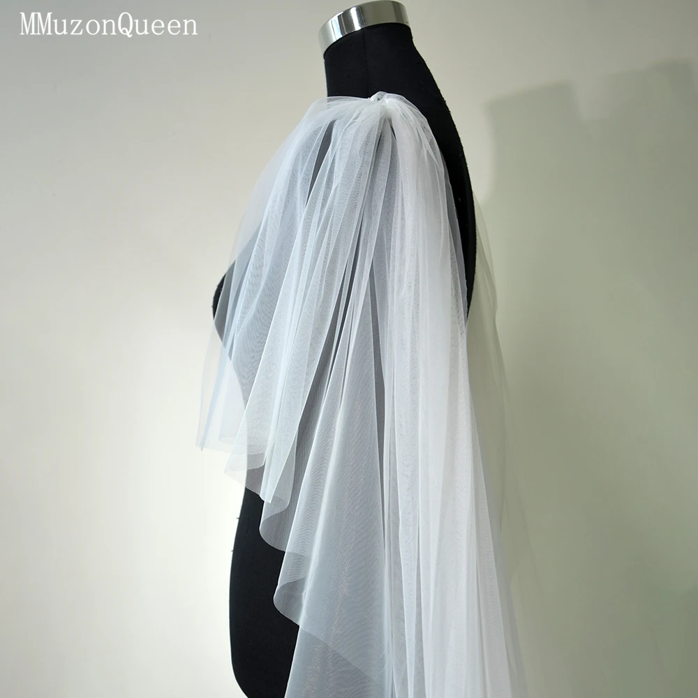 MMQ Single 3-Meter Long Plain Yarn Women's Shawl Cover The Arms of the Auditorium Bridal Wedding Accessories vestidos para MG37