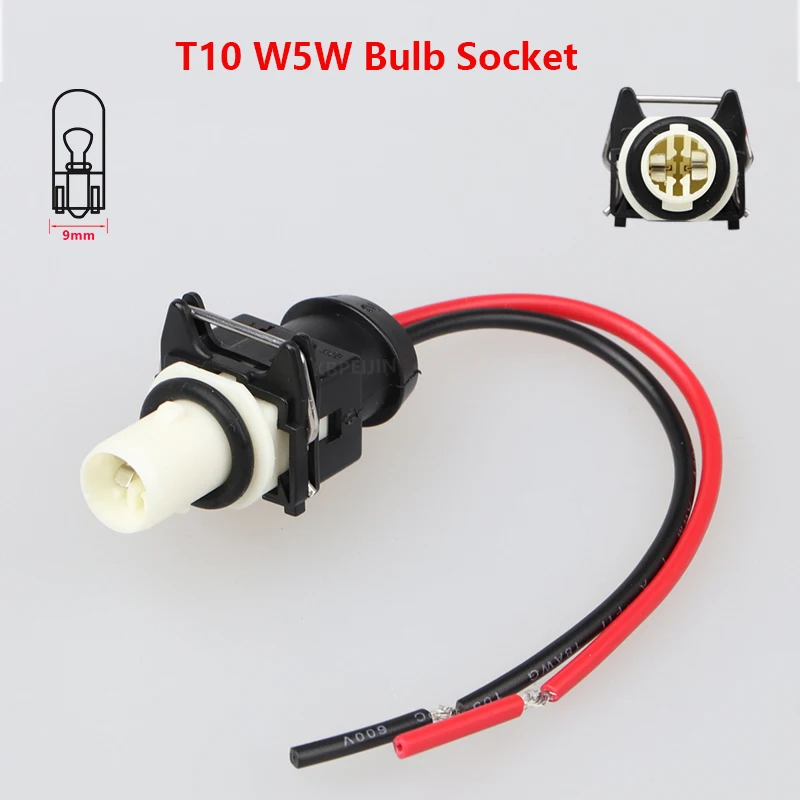 

1x для Ford F-250 F-350 2005, гнездо габаритного фонаря Changan T10, держатель лампы, адаптер, разъем, аксессуары