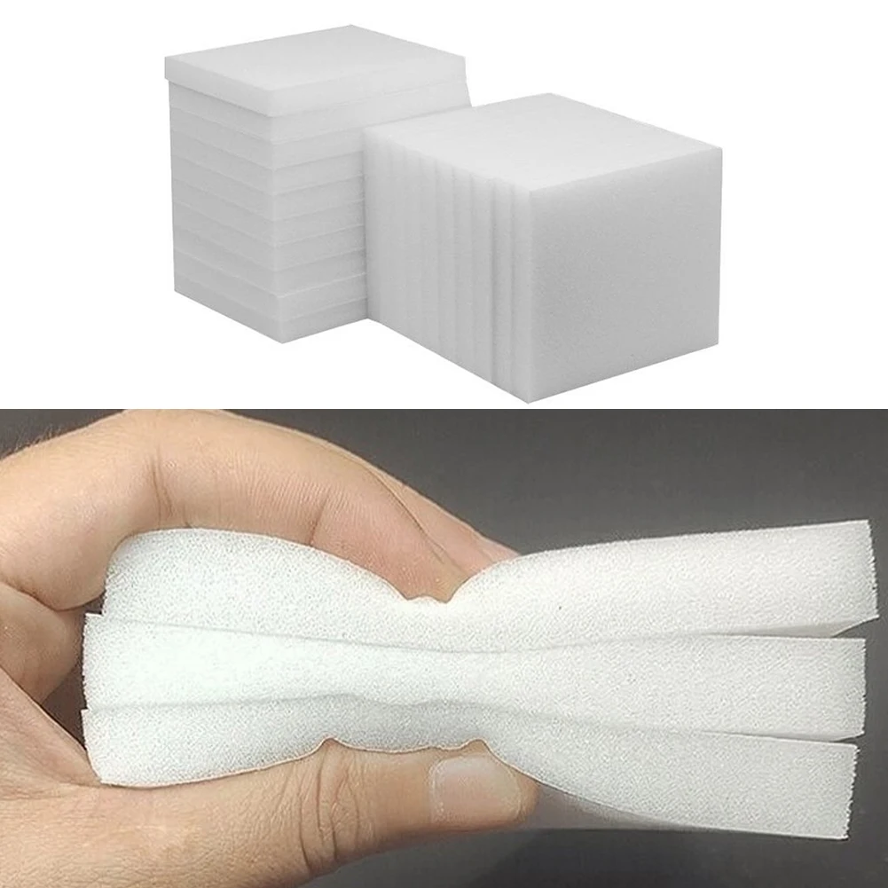 For Home Renovation White Double Sided Sanding Block Wood Metal Sander Soft Sponge Base Balanced Cutting Power