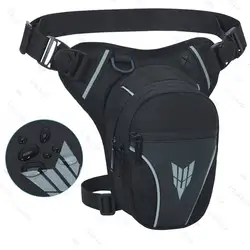 Men Drop Leg Bag Waist Bag Waterproof Men Fanny Pack Phone Purse Motorcycle Riding Shoulder CrossBody Thigh Hip Belt Waist Bags