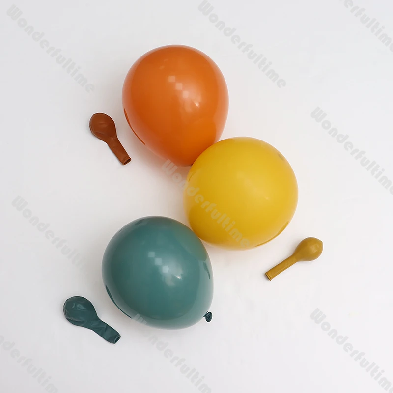 75pcs Boho Balloon Arch Kit DIY Retro Mustard Orange Green Balloon Garland Wedding Decoration Baby Shower Birthday Air Globos