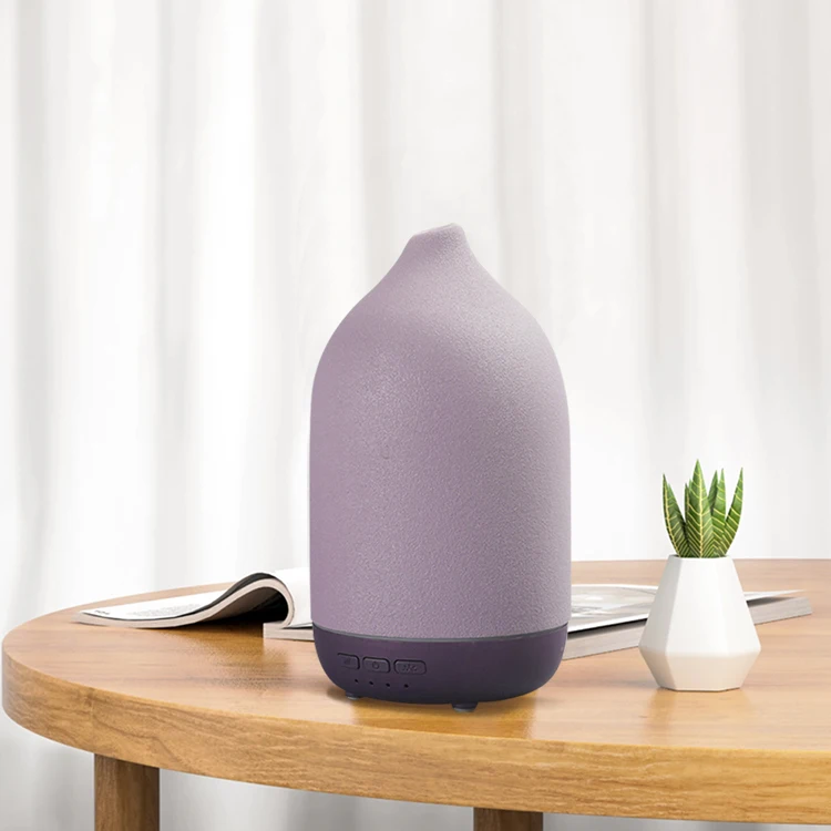 100ml-パープルセラミックアロマディフューザー-超音波式加湿器-usb-エッセンシャルオイルディフューザー-温白色ledナイトライト-水なし自動機能付き