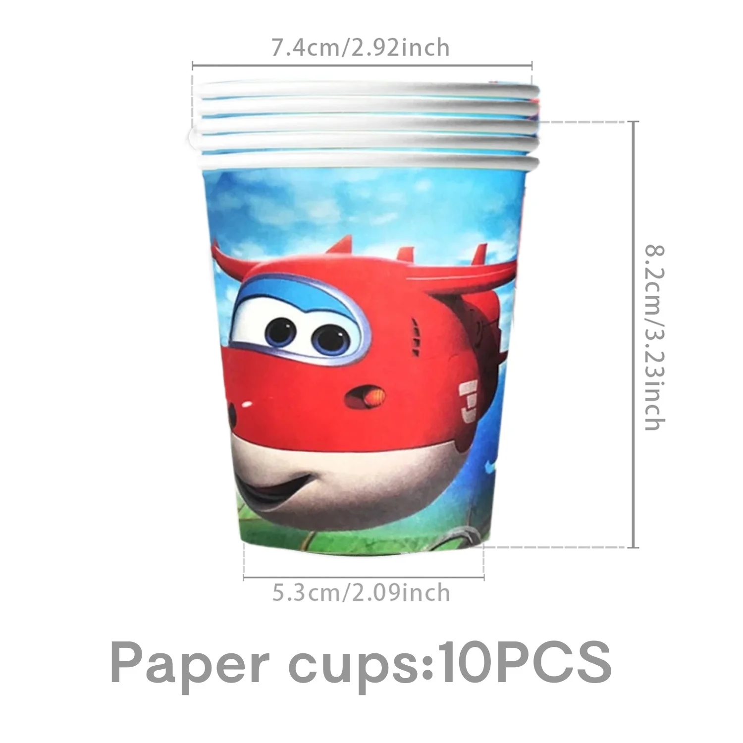Super Wings Geburtstagsparty-Dekoration, Einweggeschirr, Teller, Tasse, Geschenktüte, Tischdecke, Babyparty, Kinderparty, Gastgeschenke
