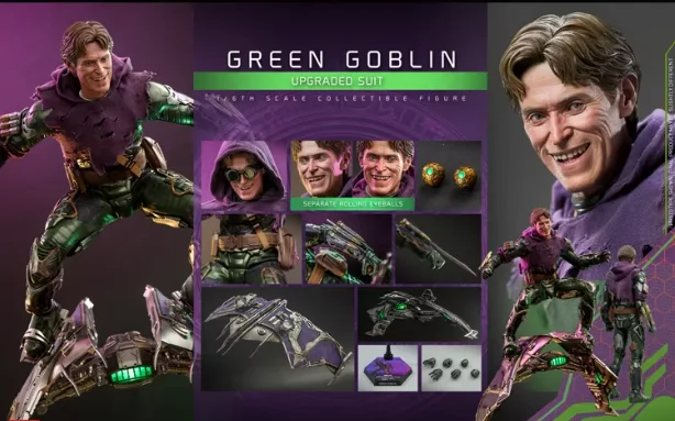 

Marvel Villain Green Goblin Norman Osborn Action Figure Spider-Man 3 No Way Home Collectible Model