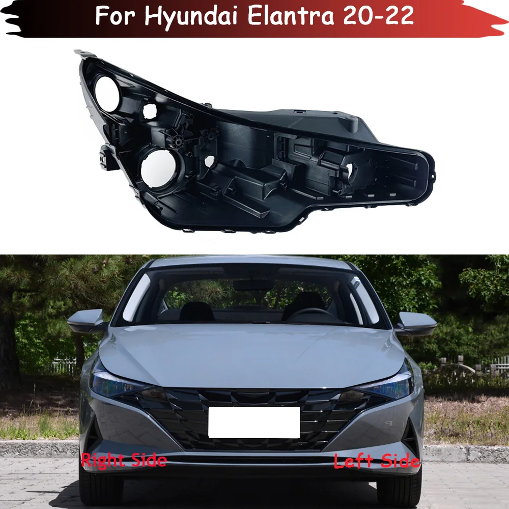 

Auto Headlight Base For Hyundai Elantra 2020 2021 2022 Headlamp House Car Rear Base Headlight Back House Head Lamp Shell