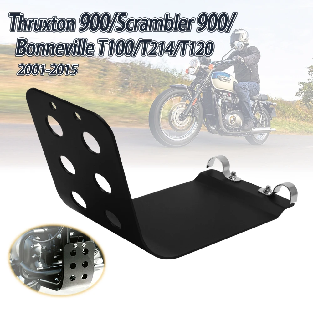 

For Bonneville T100 T214 T120 Thruxton Scrambler 900 110th Motorcycle Engine Guard Bash Skid Plate Oil Cooler Radiator Cover