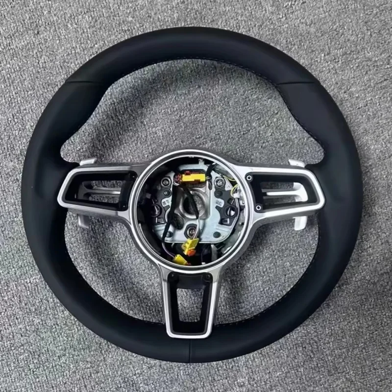 Customized Leather Car Steering Wheel For Porsche Macan Panamera Taycan Cayenne Cayman 718 911 918 991 981 987 Steering Wheel