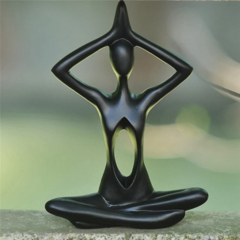 

Yoga Figurine Desktop Yoga Statue Yoga Figurine Set Resin Statues For Home Office Decor Desktop Ornaments-AC82