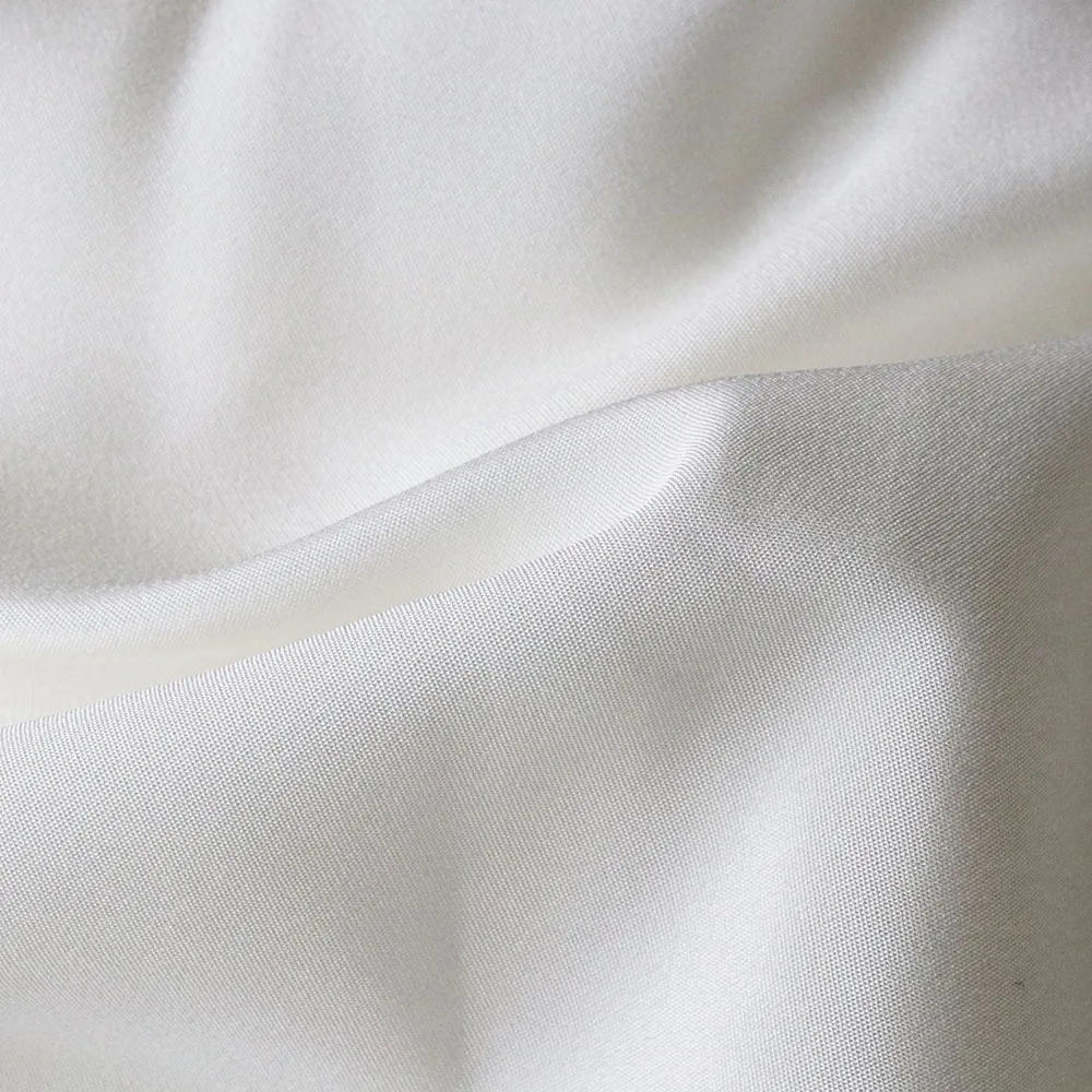 By the Yard Natrue Silk Ivory White 22 momme Spandex Silk Heavy Crepe Wedding Dress Fabric  Diy Sewing Handmade Free Shipping