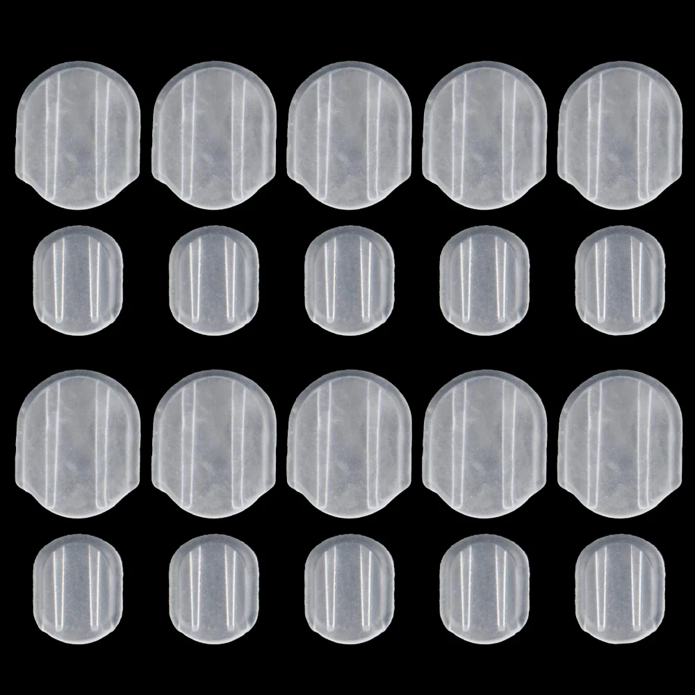 50 sztuk 8X10,5/11,5X14mm klipsy na kolczyki silikonowe wygodne poduszki dla majsterkowiczów klipsy na ucho nie przekłuwające tworzenia biżuterii — zdjęcie 7