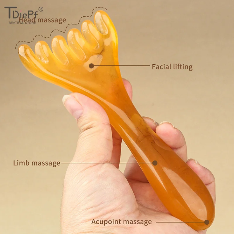 

1 шт., массажер для головы из смолы, рога оленя, массаж головы, Гуа Ша, расслабление головы, снятие стресса, улучшение сна, скребковый массажер для кожи головы