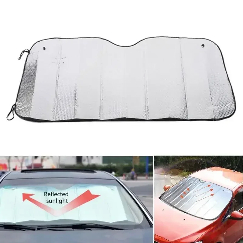 Car Front and Rear Sun Visors Car Windshield Summer Sun Protection Heat Insulation Window Sunshade Car Interior Sun Visor