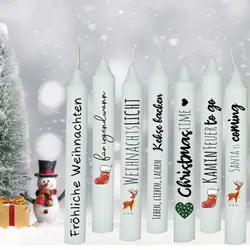 Candle Tattoo Sticker Christmas Themed Candle Tattoo Decal Party Supplies with Rich Color Exquisite for Decorating for Home