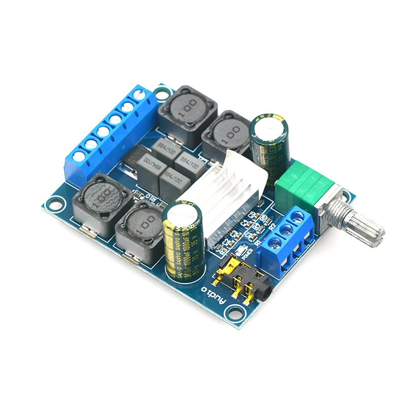 High Efficiency TPA3116 D2 Dual Channel 50Wx2 Amplifier Module DC 4.5-27V Digital Power 2 Channel Stereo Amplifier Board