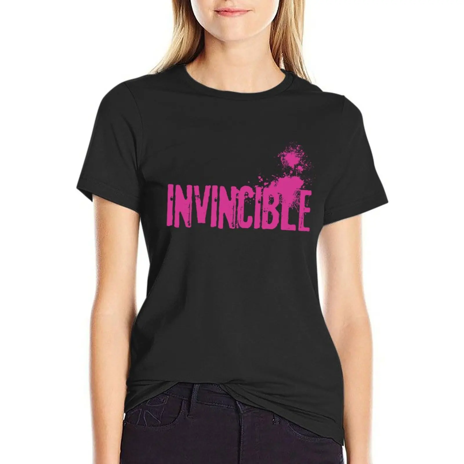 I am Invincible T-Shirt hippie clothes cute clothes anime clothes animal print luxury designer clothing Women