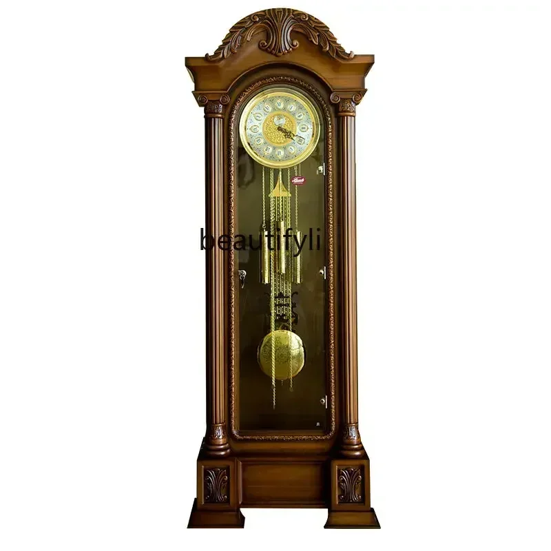 

Y Germany Imported Hermle the Grandfather Clock Luxury Mechanical Clock Solid Wood Standing Grandfather Clock Retro Copper Bell