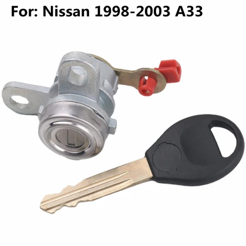 Цилиндр замка передней левой двери автомобиля для Nissan 1998-2003 A33, сердцевина замка с 1 ключом