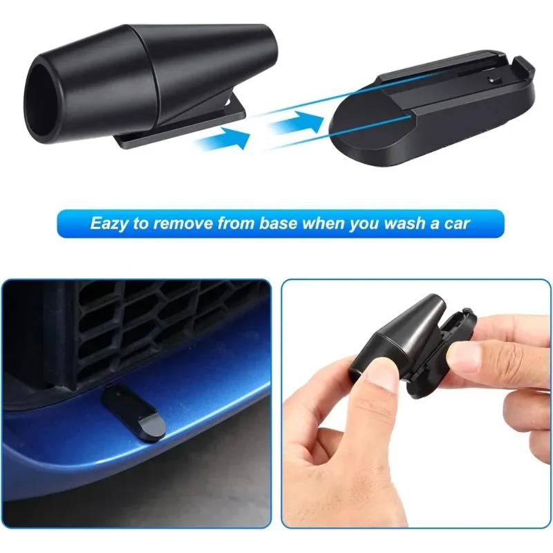 Car Deer Repeller Vehicle Ultrasonic Animal Repellent Wind Whistle Safety Alarm Outdoor Driving Collision Avoidance Warning Tool