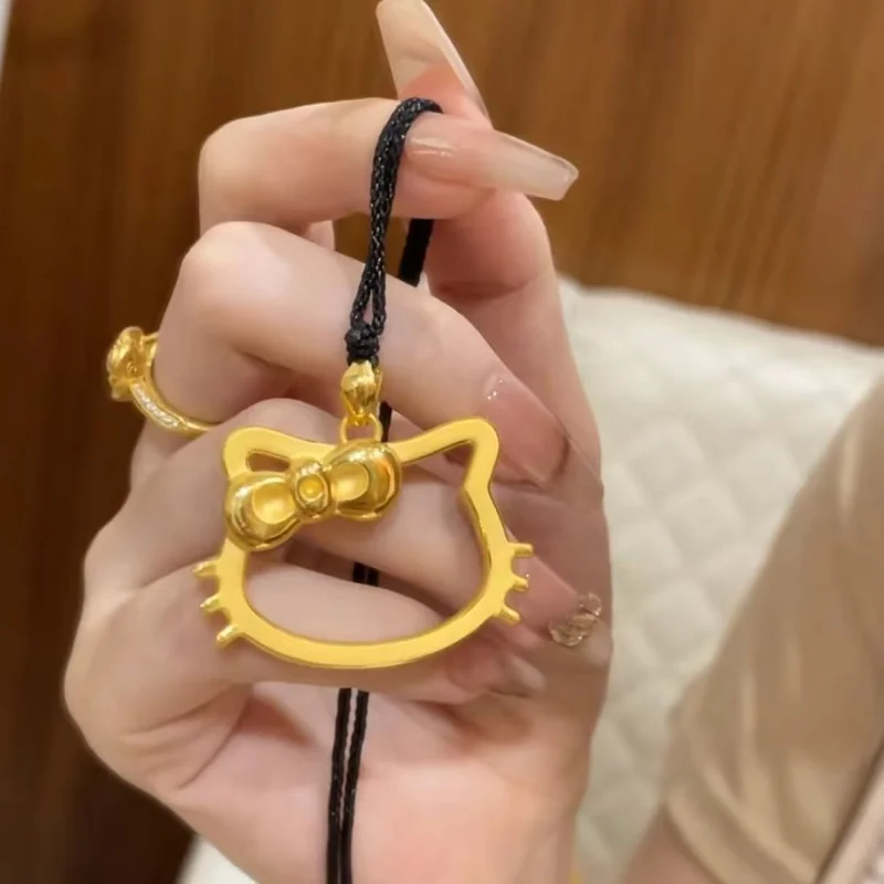 

Glamorous Hello Kitty with Black Cord Kawaii Style for Women Casual Special Occasion Gifts