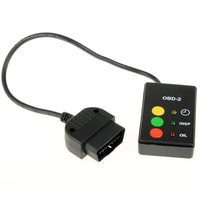 New 3 Button OBD OBDII OBD2 Inspection Oil Service Reset Tool for BMW MINI Rover 75 Cars After 2001 with OBD2 Socket