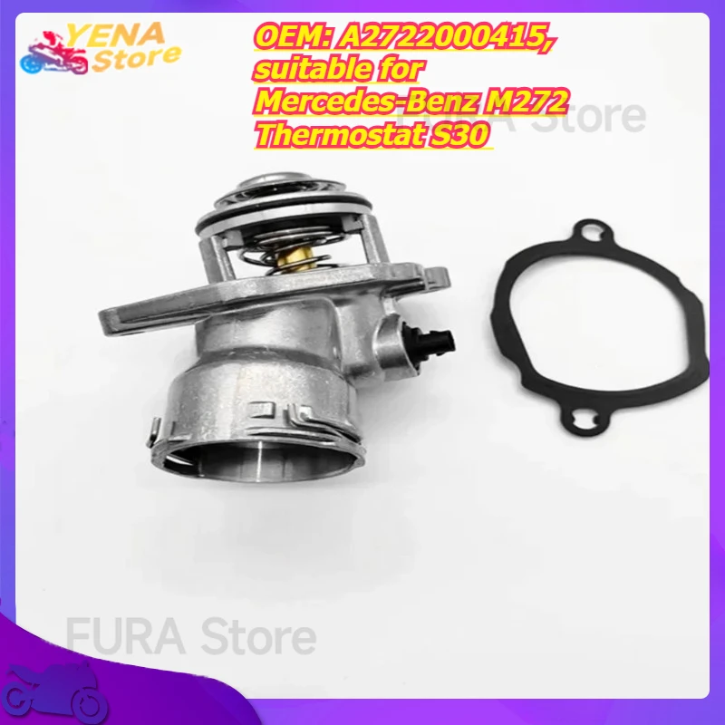 

Engine cooling temperature regulator housing assembly, OEM: A2722000415, suitable for Mercedes-Benz M272 Thermostat S30
