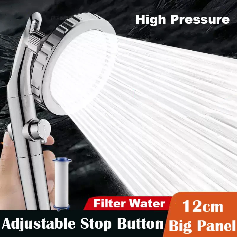 

Вращение на 360 градусов, большая панель, насадка для душа с дождевой насадкой, одна клавиша, остановка воды, большой поток, насадка для душа высокого давления для ванной комнаты