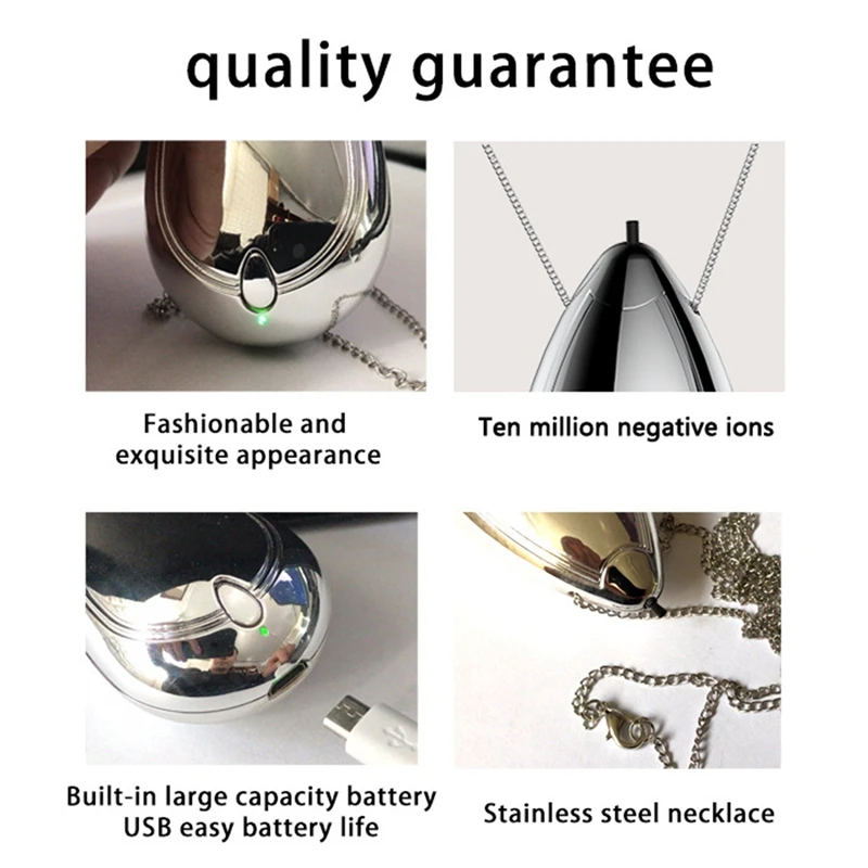 Top Sale Mini Wearable Air Purifier, Personal Travel Size Air Purifier, Necklace & Portable USB Charging Smoke Purifier