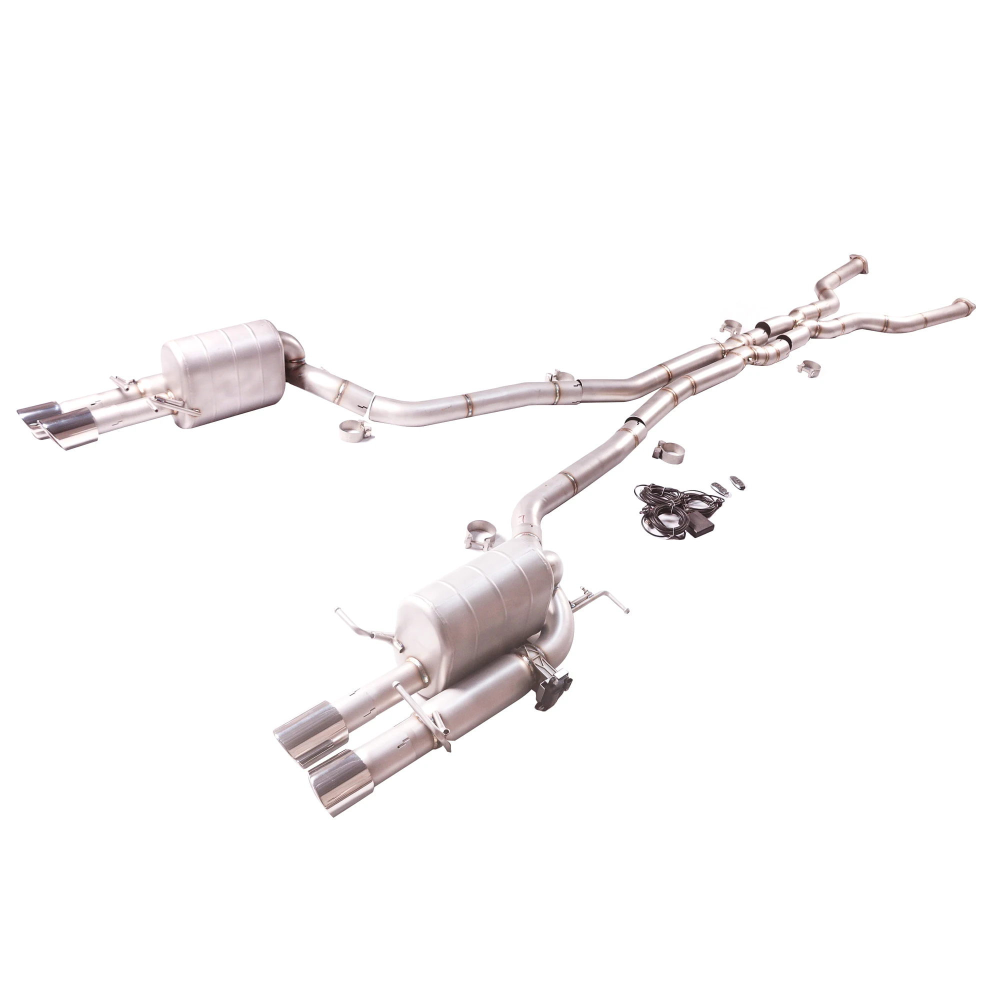 

[Custom product] For 2006 BMW M5 E60 5.0L V10 2.75 "stainless steel Catback High performance muffler with valve exhaust system