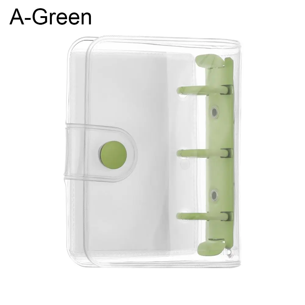 Mini Portable Hand Account Diary File Folder 3-hole Notebook Cover Rings Binder Inner Pages Loose-leaf Refill