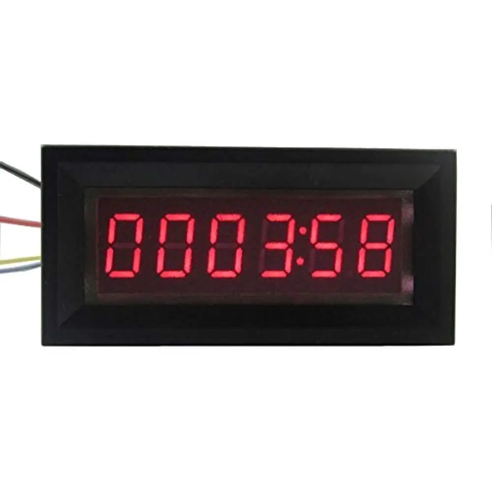 6-digit LED Digital Timer Totalizer Hour Chronometer industrial Meter Digital timer DC 12V FOR Voltage current measurement