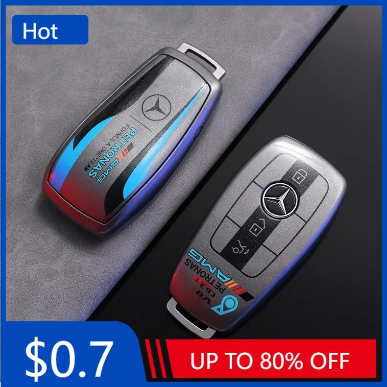 

Car Sticker TPU Car Remote Key Case Cover Shell For Mercedes Benz A C E S G Class GLC CLE CLA GLB GLS W177 W205 W222 W213 X167 A